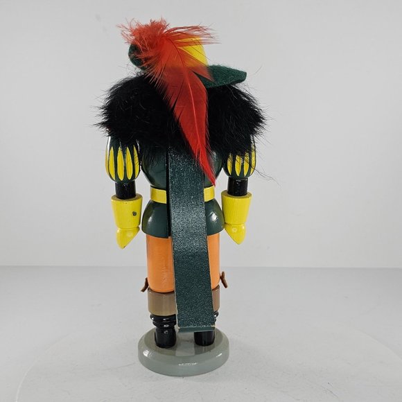 Vintage Expertic GDR Erzgebirge 9” Musketeer Wood Nutcracker Label - Picture 4 of 9